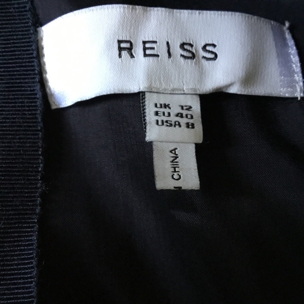 Reiss size 8 Elegant Navy Blue Dress - Picture 9 of 13